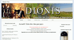 Desktop Screenshot of dionis-vins.fr