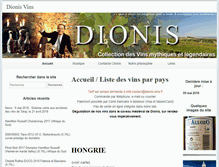 Tablet Screenshot of dionis-vins.fr